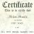 Jill Dent bridal award certificate