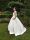 Vintage wedding dress in silk duchesse satin with silk velvet panel and beads